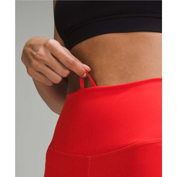 EUC Lululemon Wunder Train High-Rise Crop 23” Leggings Hot Heat Red Size 2 Train - Picture 12 of 15